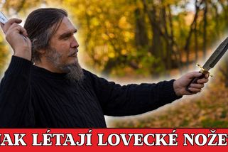 Lovecké nože v rukou vrhače Jakuba Zemana | Mistři létající oceli